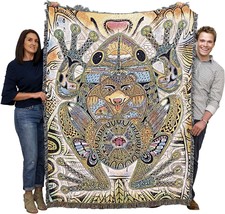 Frog Blanket - Animal Spirits Totem By Sue Coccia - Gift Tapestry Throw Woven - £61.66 GBP
