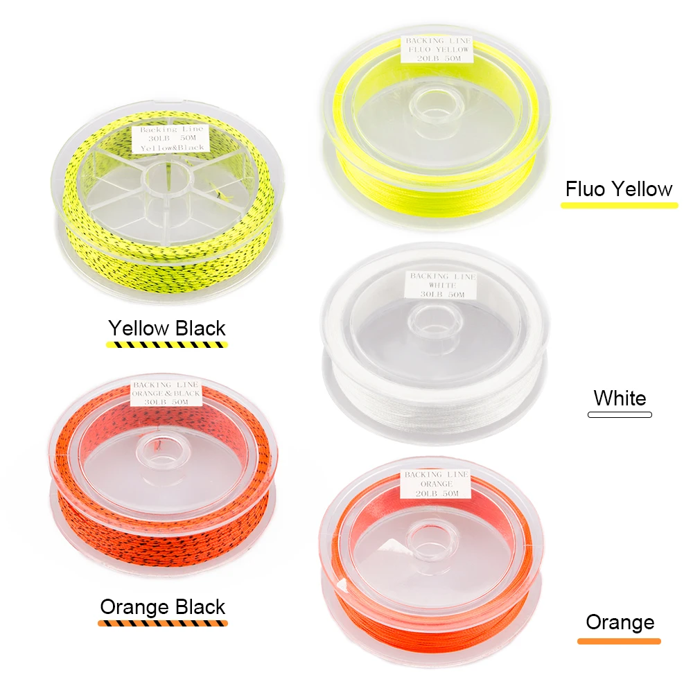 Yards fly fishing backing line 8 strands polyester braided line 20lb 30lb fly line soft thumb200