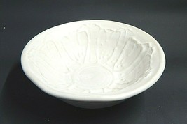 Studio Art Pottery Glazed Cream Trinket Candy Dish Signed Raised Design - £12.78 GBP