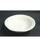 Studio Art Pottery Glazed Cream Trinket Candy Dish Signed Raised Design - £12.59 GBP