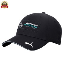 Puma Original Cap Mercedes Amg Petronas Motorsport Metal Logo Unisex Black Cap - £33.60 GBP