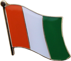 Ivory Coast Flag Lapel Pin - £2.63 GBP