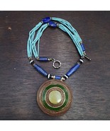 Afghanistan LAPIS LAZULI Beads Tiny Turquoise Seed Glass beads Necklaces - $596.00 MXN