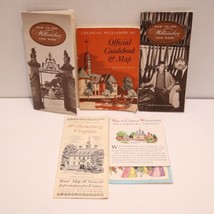 Colonial Williamsburg Visitors Guidebook Map Brochures Travel Lot of 5 Vintage - £10.08 GBP