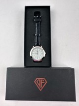 Men’s / Women’s Rose Gold Plated DF Quartz Watch Stainless Back Black Band - £12.40 GBP