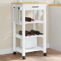 Kitchen Trolley MONZA 18.9"x15.7"x35.4" Solid Wood Pine - €121,11 EUR