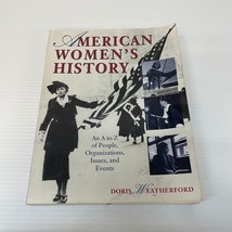 American Women&#39;s History Paperback Book by Doris Weatherford Prentice Hall 1994 - £12.38 GBP