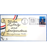 U.S. #2337 22¢ Pennsylvania Statehood T. M. Weddle Handpainted FDC 1987 ... - £3.19 GBP