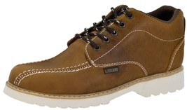 Mens Light Brown Work Shoes Anti Slip Lace Up Soft Toe Bota Trabajo Size... - $59.99