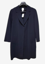 New H &amp; M Women&#39;s Long Walker Coat Navy Size 12 - $49.49