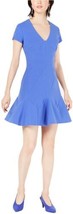 bar III Womens Seam Detail Fit and Flare Dress Size 0 Color Cobalt Glaze - £61.93 GBP