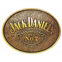 Jack Daniel&#39;s Rustic Logo Belt Buckle Brown - £24.12 GBP