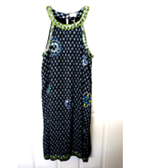 Lula Soul Aria Halter Dress Small Sleeveless Australian Embellished Navy... - $37.09 CAD