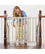 NEW Summer Banister &amp; Stair Safety Wood Extra Wide Gate Gate 33&quot; - 46&quot; B... - $74.25