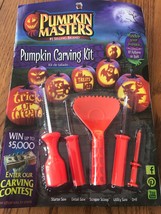 Halloween Pumpkin Masters  Piece Pumpkin Carving Kit NWT Ships N 24h - £11.73 GBP