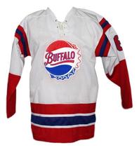 Any Name Number Buffalo Bisons Retro Hockey Jersey White Any Size image 4