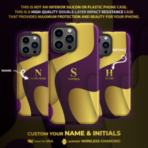 Unique Purple Gradient Custom Gift Personalized Case for iPhone 14 Pro Max 13 12 - £15.22 GBP+
