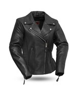 Women&#39;s Leather Jacket Allure ﻿Soft Milled Cowhide Motorcycle Jacket by ... - £164.78 GBP