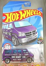 2022 Hot Wheels #55 HW Metro 6/10 DODGE VAN Purple w/Chrome 5 Spoke Wheels - £5.78 GBP