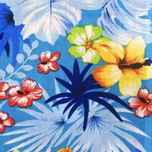 Hawaiian Floral Orchid Print Poly Cotton Fabric by The Yard, 58”/60” Wide - £10.38 GBP+