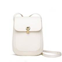 Genuine Leather Shoulder Bags Woman Minimalist Solid Color Mini Crossbody Bag 20 - £33.83 GBP