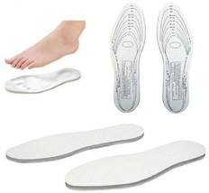 2 PAIR Memory Pillow Foam Insoles One Size Fits All Cut To Fit One Pair New - £6.10 GBP