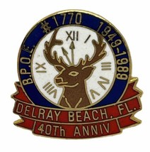 Delray Beach Florida Elks Lodge 1770 Benevolent Protective Order Enamel ... - $7.95