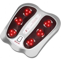 Shiatsu Heated Electric Kneading Foot and Back Massager-Silver - Color: Silver - £75.79 GBP