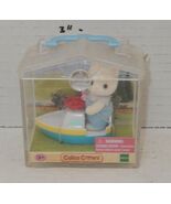 Epoch Sylvanian Families Calico Critters Baby Silk Cat On A Toy Boat New... - $69.25