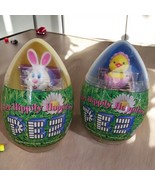 Pez Easter Bunny &amp; Chick in Egg Hippity Hoppities (2005) New Lot of 2 Se... - $168.73 MXN