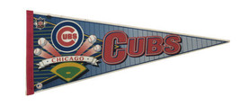 Vintage Chicago Cubs Wrigley Field MLB Authentic Full Size Felt Pennant 30” - £11.17 GBP