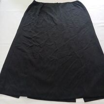 Norton McNaughton Zipper Women's Zip & Double Slits Black Skirt Size 18 (37×36) image 2
