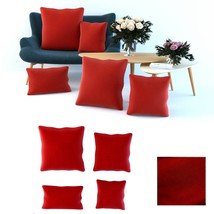 Decorative red wine velvet pillow,  mix colour, mix size, classic pillow... - $39.00