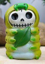Furrybones Inch The Leaf Caterpillar Skeleton Monster Sit Up Ornament Fi... - $14.99