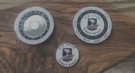 The Pebble Beach Links  Magnetic Yardage &amp; Ball Marker Holder- Two Sided BM - $18.76