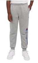Champion Boys Girls Joggers Gray Pants Elastic Waist Midweight Active Wo... - $32.99