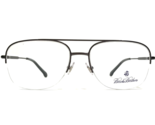 Brooks Brothers Brille Rahmen BB1041 1150 Gunmetal Grau Halbe Felge 55-1... - $74.22