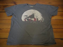 Threadless Kraken Snackin&#39; by Ross Zietz Pirate Shirt Mens Gray T-Shirt XL - £19.82 GBP