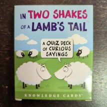 In Two Shakes of a Lamb&#39;s Tail Knowledge Cards a Quiz Deck of Curious Sa... - £4.65 GBP