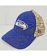 Seattle Seahawks Blue Camo 39Thirty New Era FlexFit Small Medium Hat Cap... - $14.01 CAD