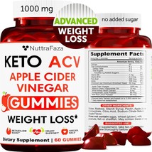 Keto ACV Gummies - Advanced Weight Loss &amp; Detox With Apple Cider Vinegar... - $14.99