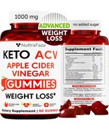 Keto ACV Gummies - Advanced Weight Loss &amp; Detox With Apple Cider Vinegar... - $14.99