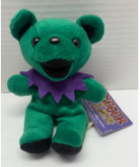 Grateful Dead STAGGER LEE Plush 1997 Green Liquid Blue Beanie Bear NEW - $14.85