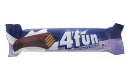 48 Bars of 4Fun Chocolate Bars 38g Each Kit Kat Chunky Knock Off - £37.57 GBP