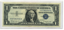1957 $1 One Dollar Silver Certificate Stored in plastic sleeve included.... - £9.83 GBP