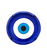 Evil Eye Ash Tray Flat Round Blue Nazar Cigarette Burner Incense Stick H... - $34.74 CAD