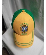 CBF Brasil Mens Cap Hat Baseball Green Yellow Adjustable Back - £10.56 GBP