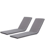 2PC Outdoor Lounge Chair Cushion Replacement Set - Gray/White - €170,55 EUR 2PC Outdoor Lounge Chair Cushion Replacement Set - Gray/White - €170,55 EUR