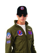 Rubie&#39;s Unisex-Adults (Classic Movie) Top Gun Cap, As Shown, One Size - £37.97 GBP