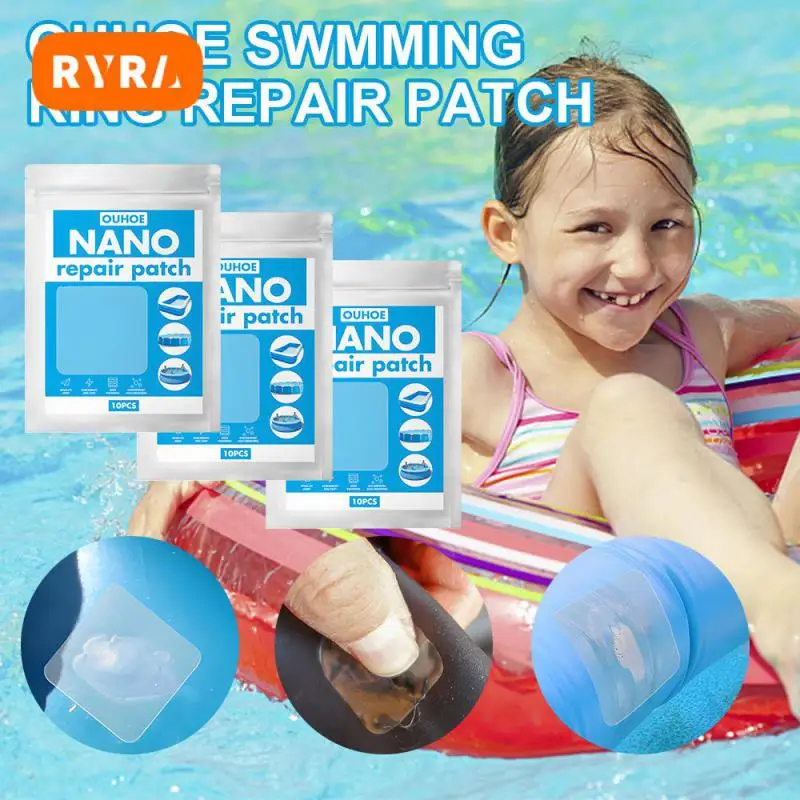 10/Swimming Float Repair Patch Inflatable Toy Clear Repair Tape for Swimming - £11.72 GBP+